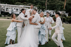 Professional videography, photography, drone footage wedding party