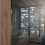 Professional videography, photography, and drone footage of sunlit wooden interior space