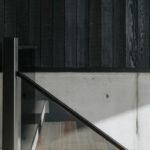 Professional videography with modern concrete and wood design