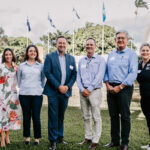 Professional videography group outdoors at corporate event