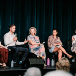 Professional videography, photography, and drone footage at panel discussion event