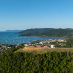 Professional videography photography and drone footage of a coastal town