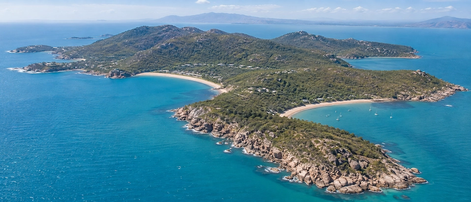 Aerial view of Magnetic Island, Townsville