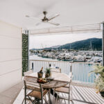 208 Boathouse balcony overlooking Port of Airlie