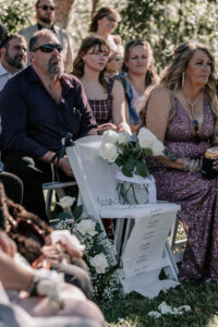 Professional videography capturing a serene outdoor event gathering