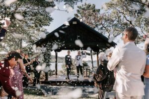 Professional videography photography and drone footage at a wedding
