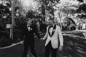 Professional videography photography and drone footage couple smiling