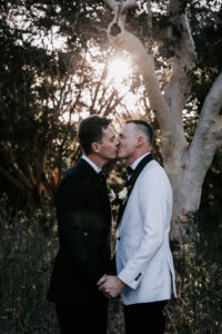 Professional videography photography and drone footage of a wedding