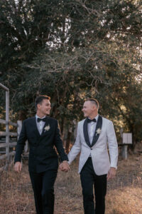 Professional videography photography and drone footage of a wedding