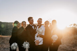Professional videography photography and drone footage of wedding