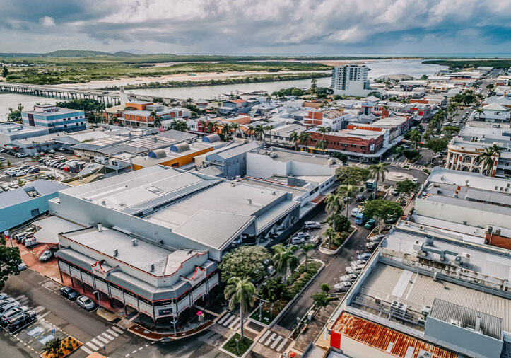 Mackay CBD Aerial drone photo