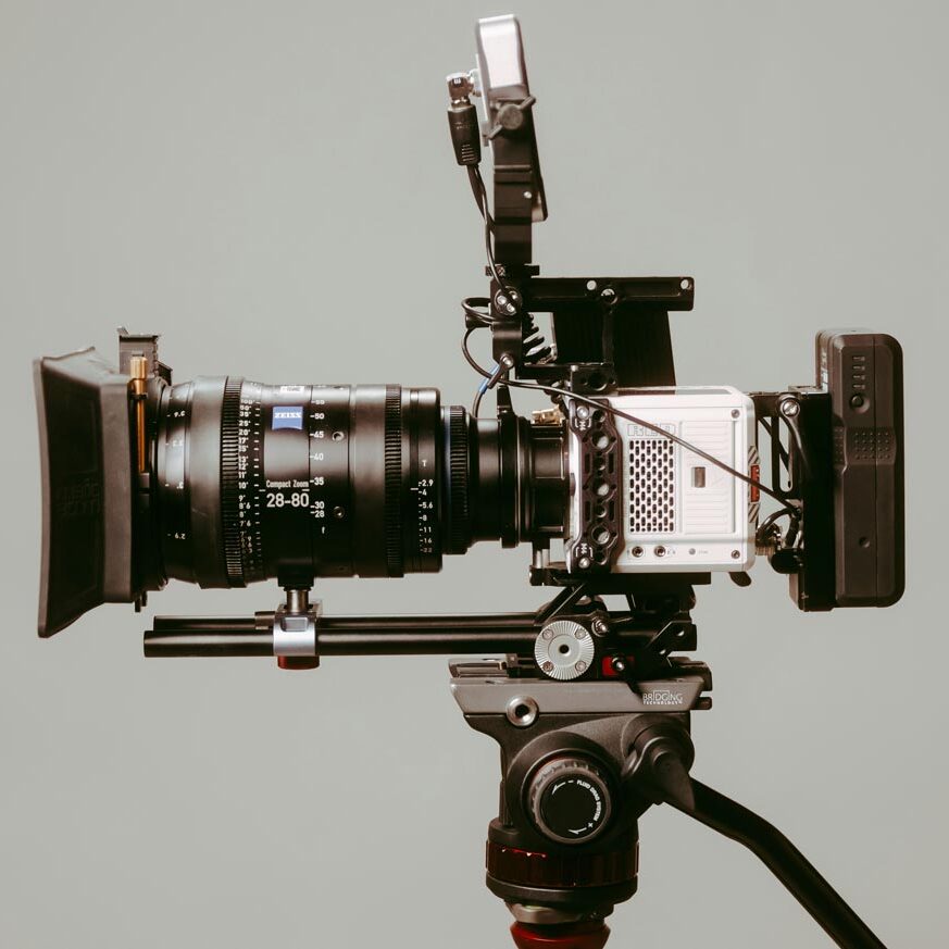Professional videography equipment with high-quality camera setup